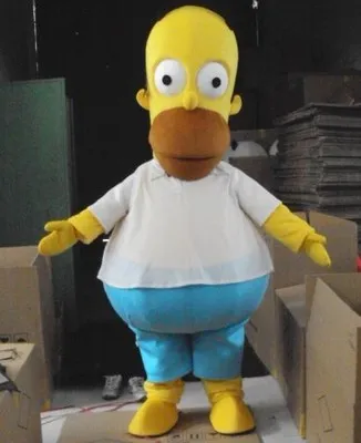 New Adult Character Simpson Mascot Costume Halloween Christmas Dress Full Body Props Outfit Mascot Costume