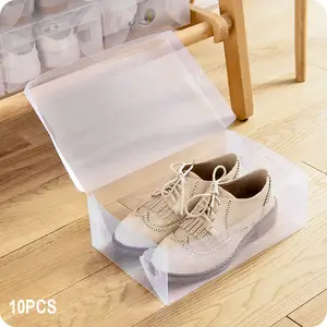 1 Boite À Chaussures Transparente Empilable En Plastique Dur, Conteneurs À Chaussures  Boîte De Rangement Organisatrice De Chaussures Avec Porte Magnétique, Boîte  À Chaussures Lourde À Ouverture Latérale Pour Le Présentoir De