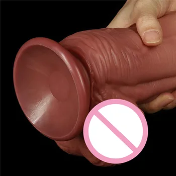 Big Realistic Dildo Penis Female Masturbator Soft Suction Cup Skin Cock Dildosex Sex Toys Women's Strap On Dildos Dick For Women 5