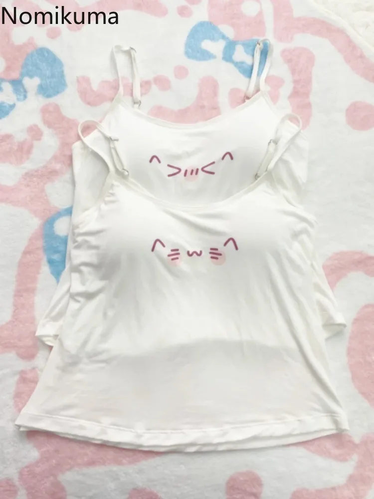 Cotton Cartoon Fashion Sexy Crop Top – Women's Casual Summer Tank