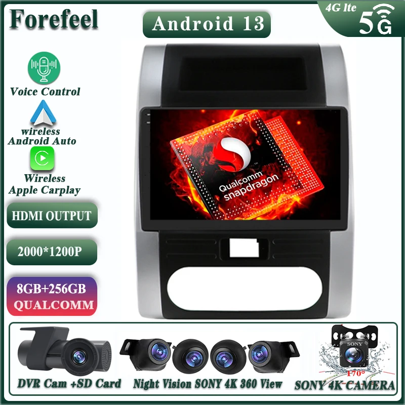 

Android 13 Player DVD For Nissan X-trail X Trail 2 T31 2007-2015 Multimedia Player Stereo Head Unit GPS Navigation No 2din DVD