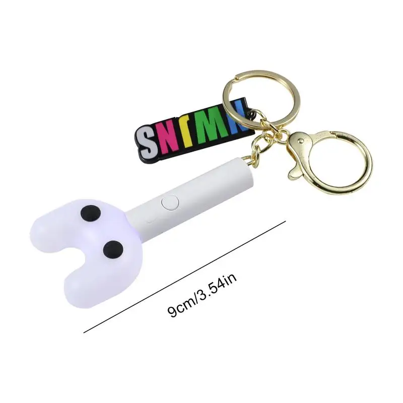 Keychain Light Cute Backpack Pendant Light Stick Keychain Car Key Pendant Music Peripheral Keychain Sing Lover Supporting 6