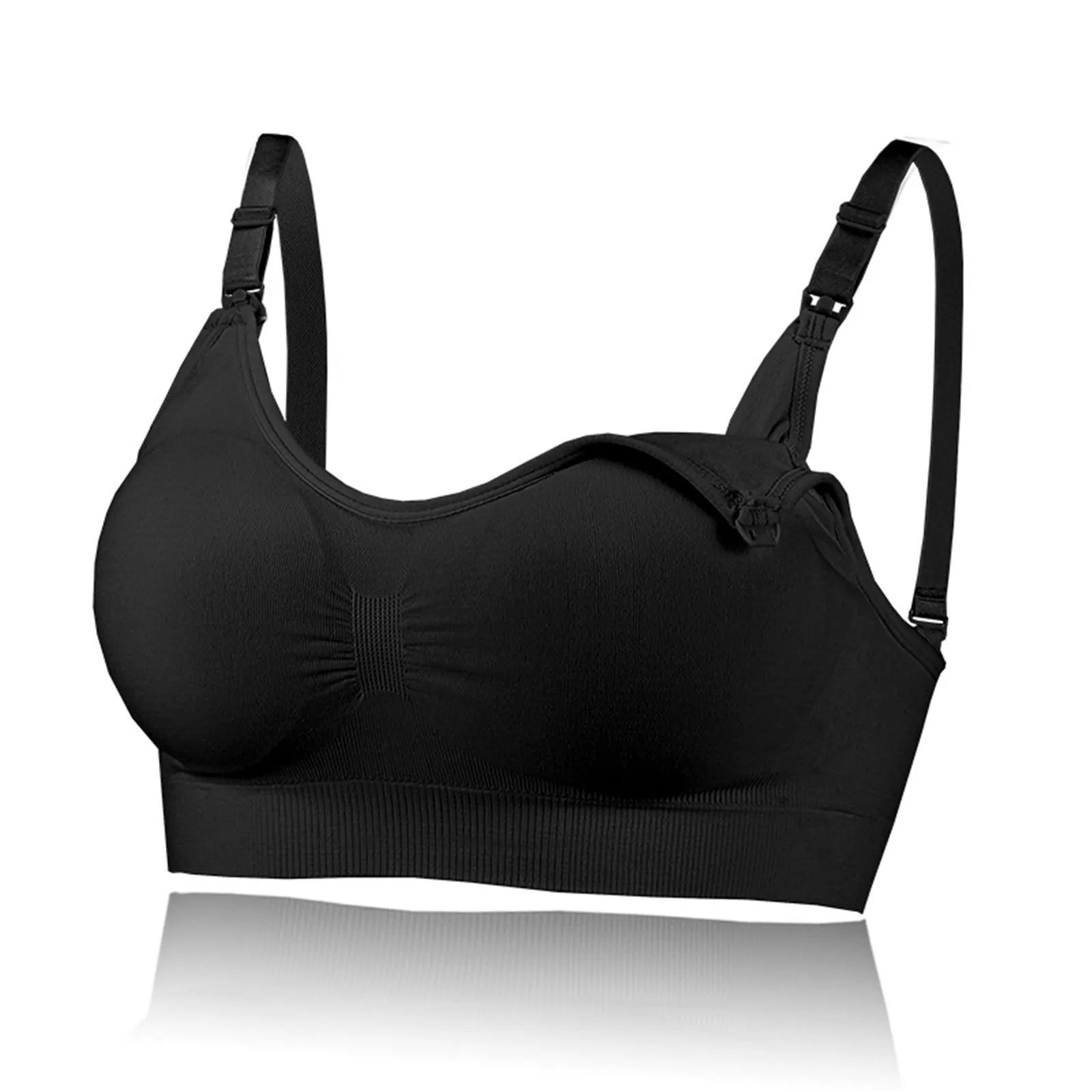 High Quality Plus Size Nursing Bra Breathable Women Breastfeeding Underwear Seamless Maternity Bra Push Up 6