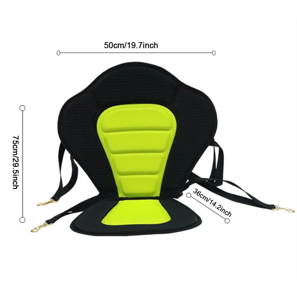 Adjustable Kayak and Paddle Board Seat with Non-Slip Backrest and Storage Bag