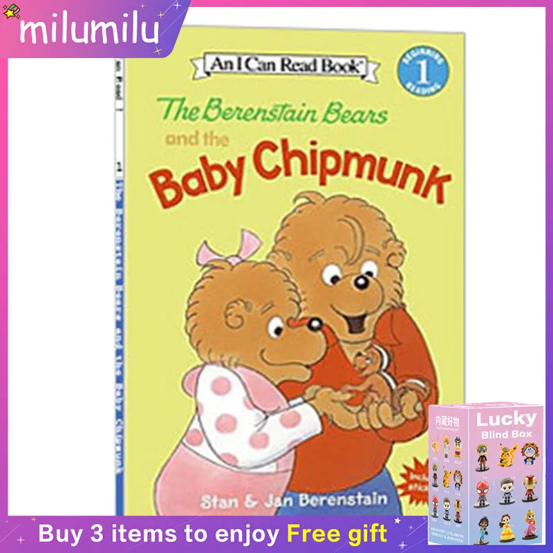 

MiluMilu Berenstain Bears And The Baby Chipmunk Icanread Buku English Original PaPerback Picture Book