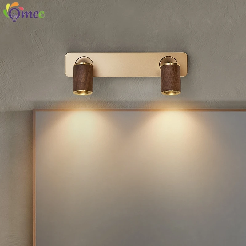 Nordic Wood Wall Lamp For Bedside Study Living Room Table Corridor Mirror Lamp Wardrobe Aisle Warm Home Lights Fixture Luminaire