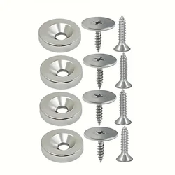 Concealed Magnetic Cabinet Door Catch (4 Set)