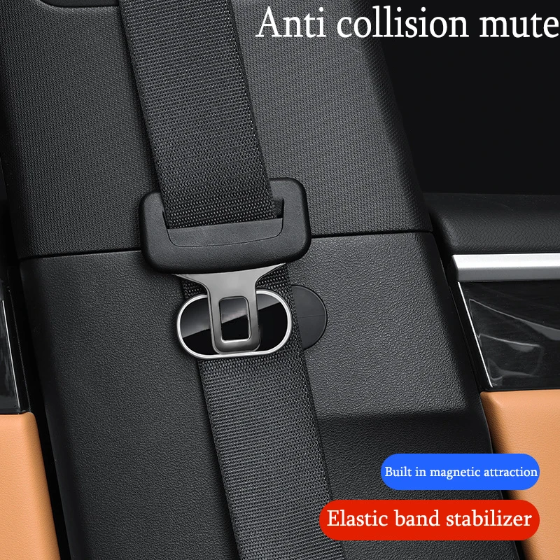 2x Supporto Magnetico Cintura Di Sicurezza Auto Antiusura - Foto 8