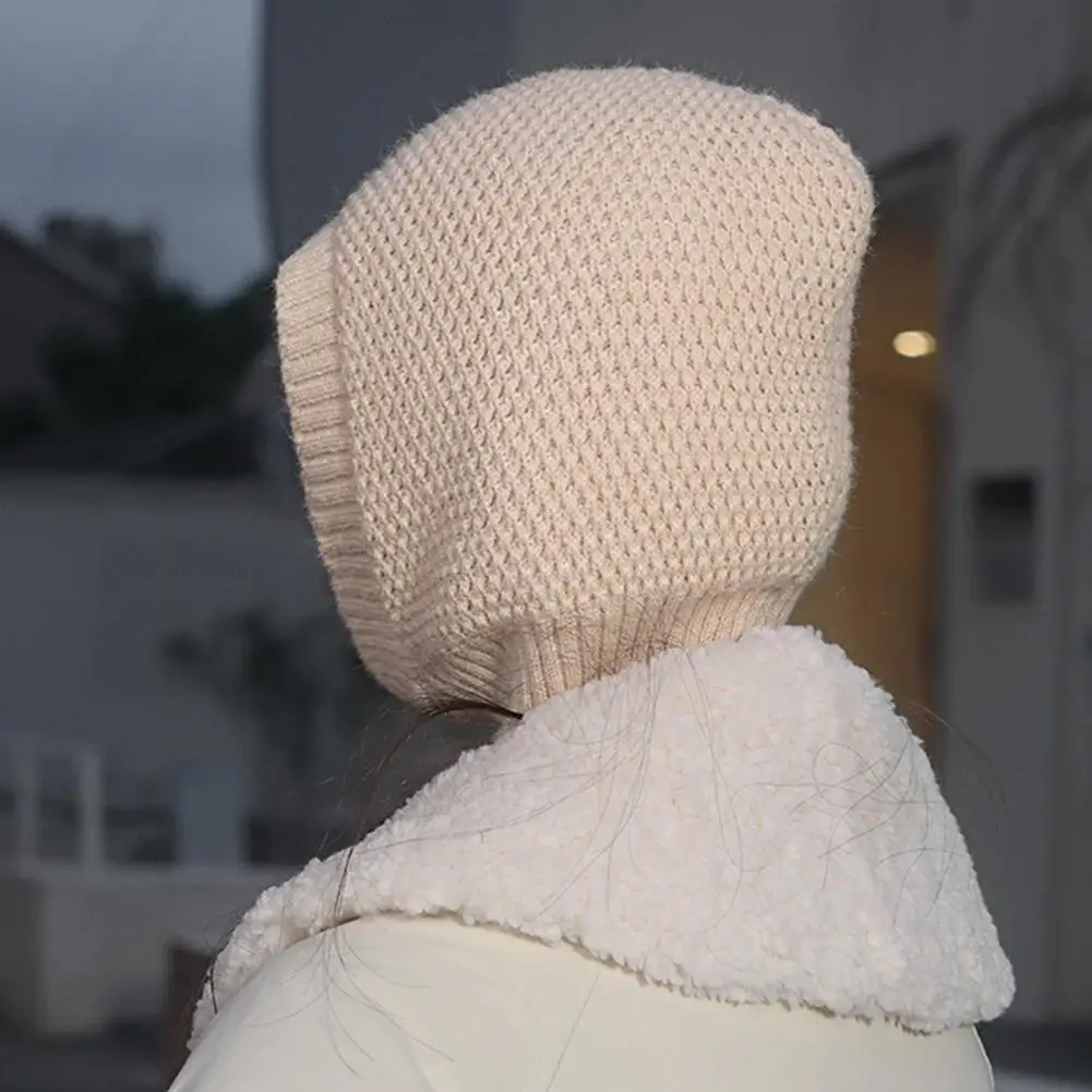 Gorro bufanda hermosa textura delicada talla única bufandas cálidas sombrero al aire libre para exteriores