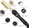 Dry And Wet Straight Hair Curling Copper Comb Bangs Straight Hair Electric Heating Curling Comb Hair Comb 4