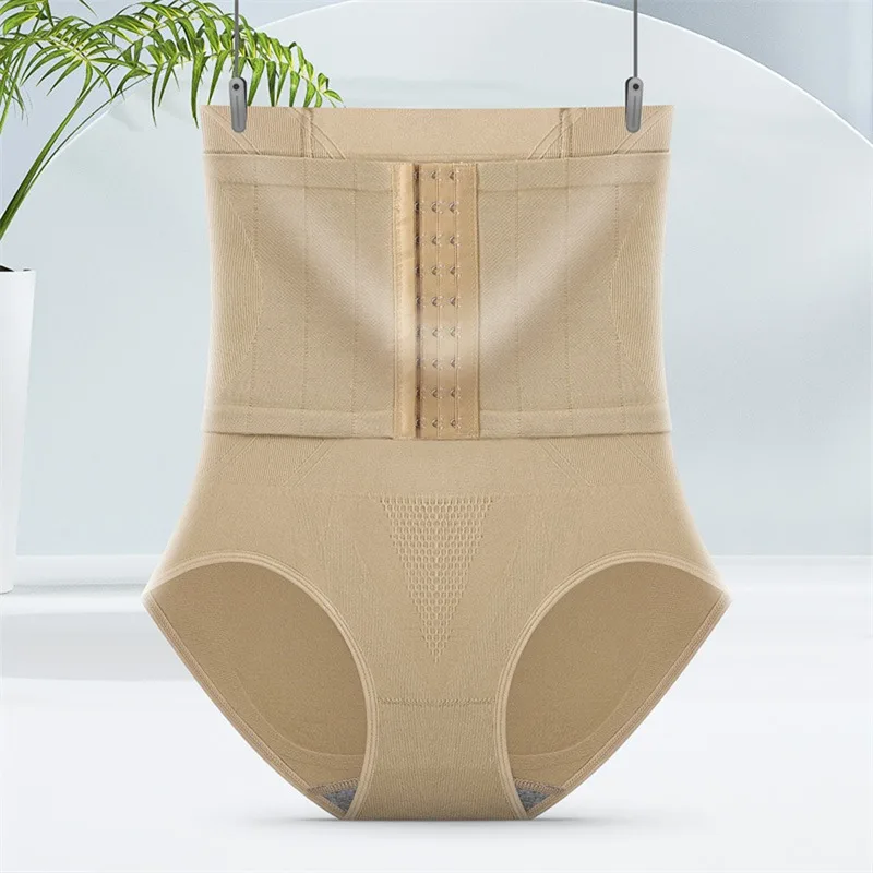 

Women Hip-Lifting Body Sculpting Panties Nine-Breasted Belly Safety Pants Female High-Waisted Slim Panties Sports Body Shapewear