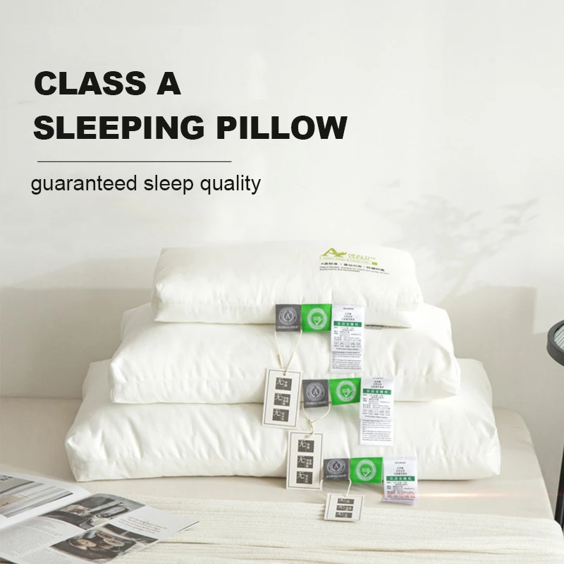 

100% Cotton Pillow Sleeping Neck Pillow Big Decorative Pillows Middle-high Pillow Bedroom Bed Sleep Cervical Pillow