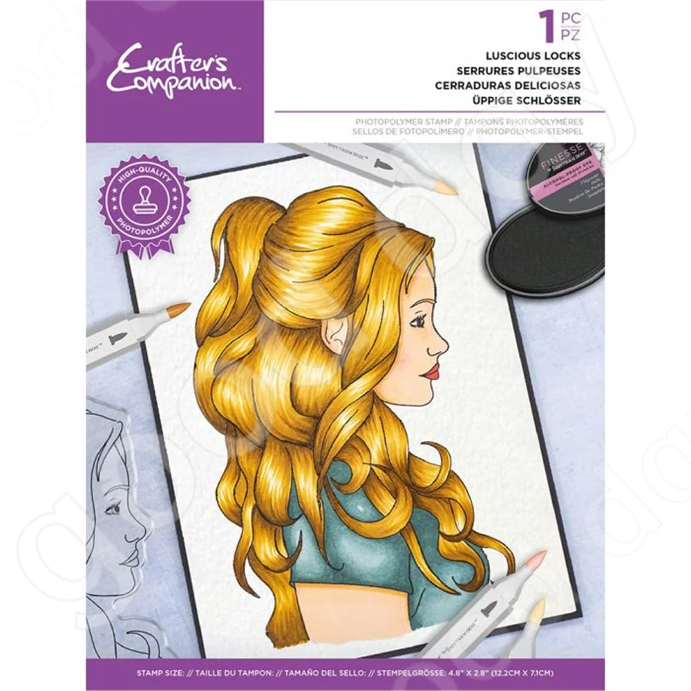 

2022 Arrival New hot sale Luscious Locks clear Stamps Scrapbook Diary Decoration Embossing Template Diy Greeting Card Handmade