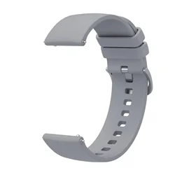 Soft Waterproof Silicone Band Strap, Available in 18mm, 20mm, and 22mm Sizes - 22mm Venu 2 3 (Grey)