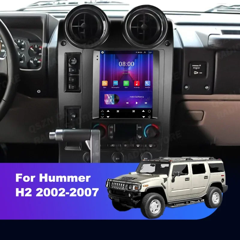 QSZN For Hummer H2 2002 -2007 9.7 inch Carplay Vertical Wireless