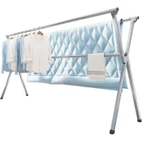 Clothes Drying Rack 95 Inches Folding Outdoor Indoor, Drying Rack Clothing Collapsible, Foldable Laundry Drying Rack 1