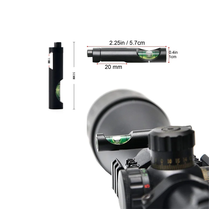 Scope Bubble Level and Optical Scope Mounts for Outdoor Hunting Sight Calibration