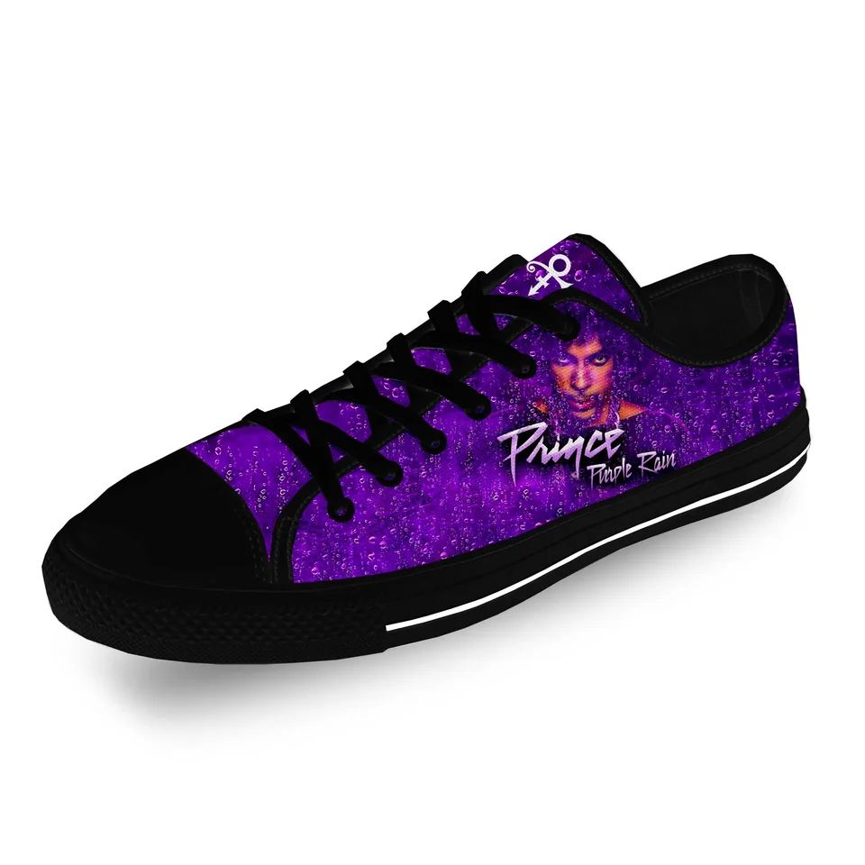 Purple Rain Prince Shoes Music Singer Prince Rogers Nelson Purple