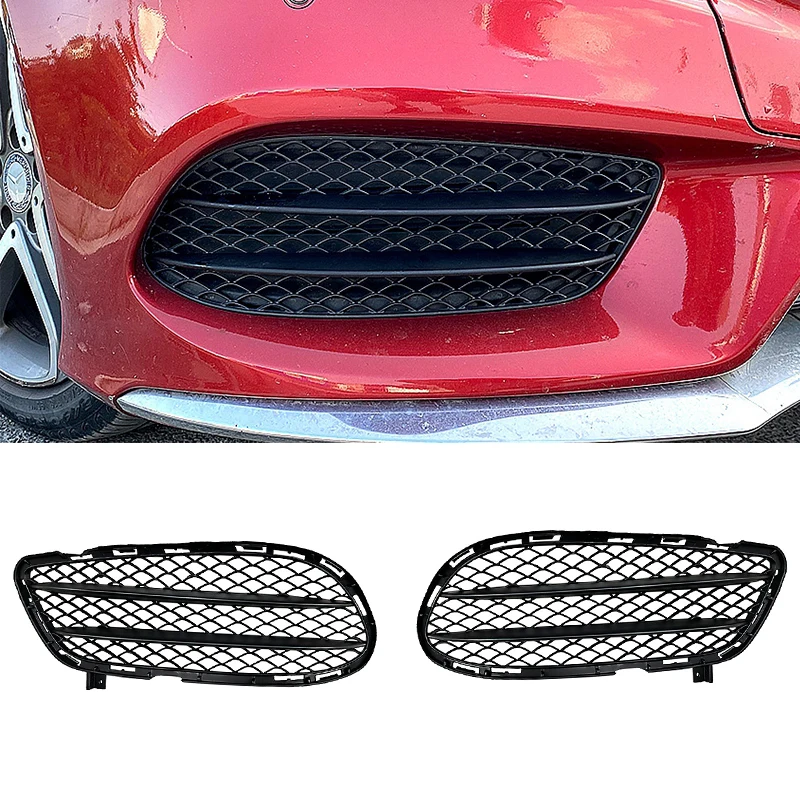 

Front Bumper Fog Lamps Grille Grill Cover Frame Body Kits stickers For Mercedes-Benz CLS-Class C218 CLS260 300 AMG 2015-2017
