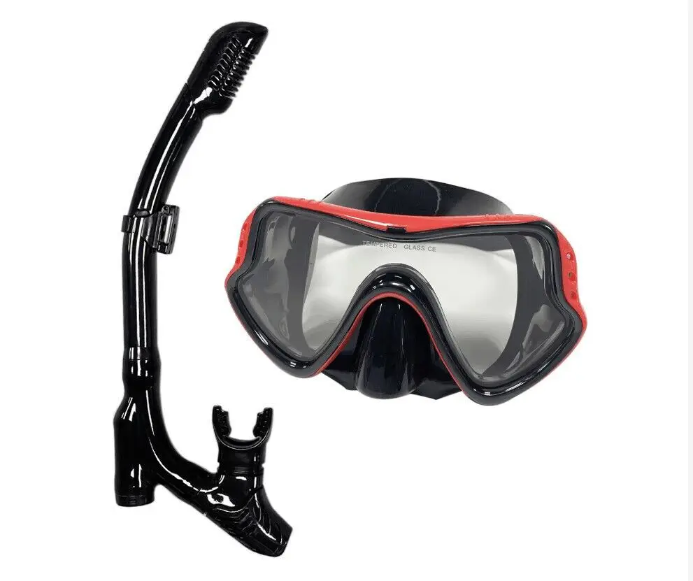 QYQ Diving mask Professional Snorkel Diving Mask and Snorkels Goggles Glasses Swimming Easy Breath Tube Set Snorkel Mask
