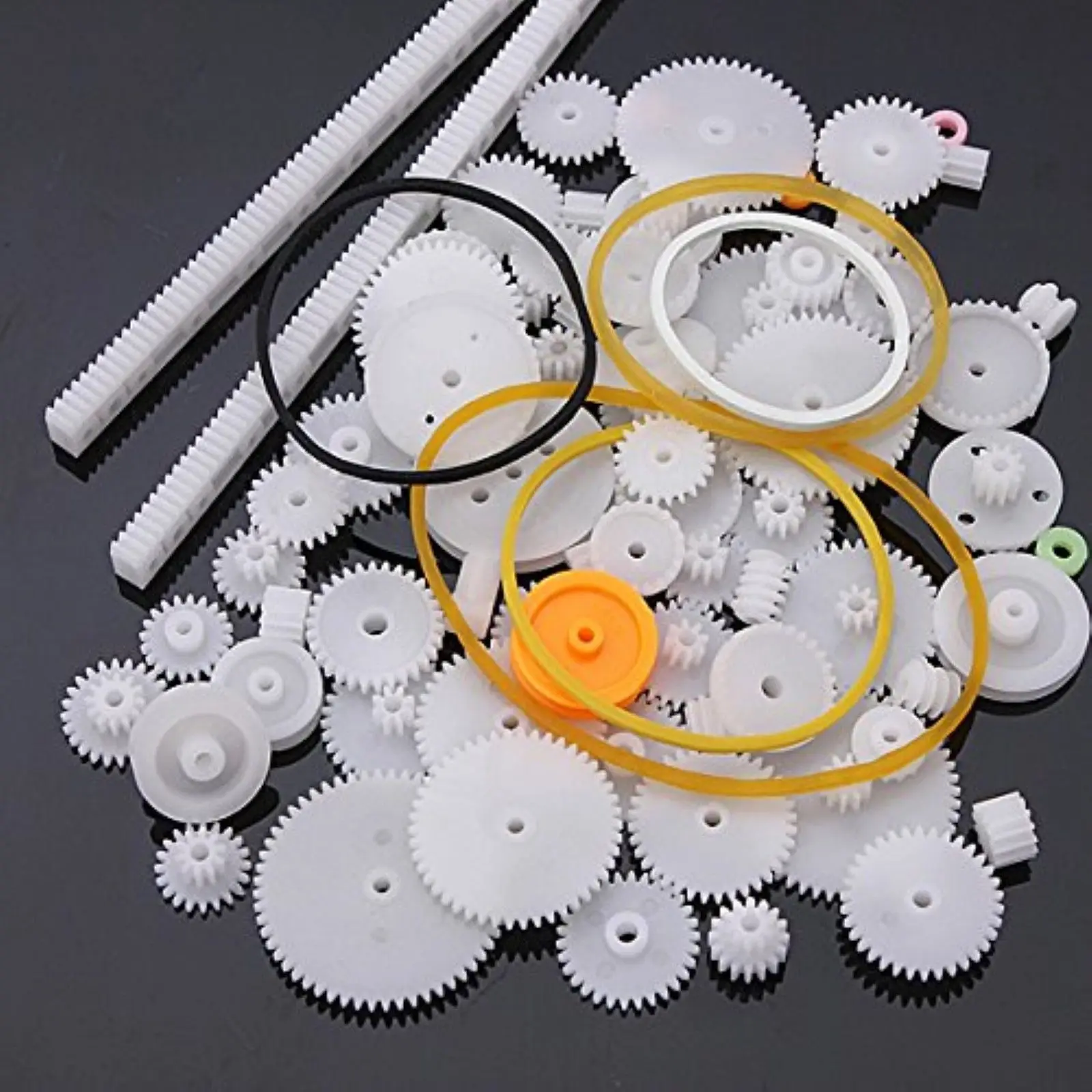 75pcs Type PC Crown Gear Single Double Reduction Worm Wheel Up Small Parts DIY Gear For Robot Smart car spindle gear crown gear