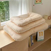 Comfortable Low Pillows for Parent and Child, Pure Cotton and Bean Velvet, Kids Adult Sleeping Pillows, 30x50 cm, 40x60, 48x74cm 1