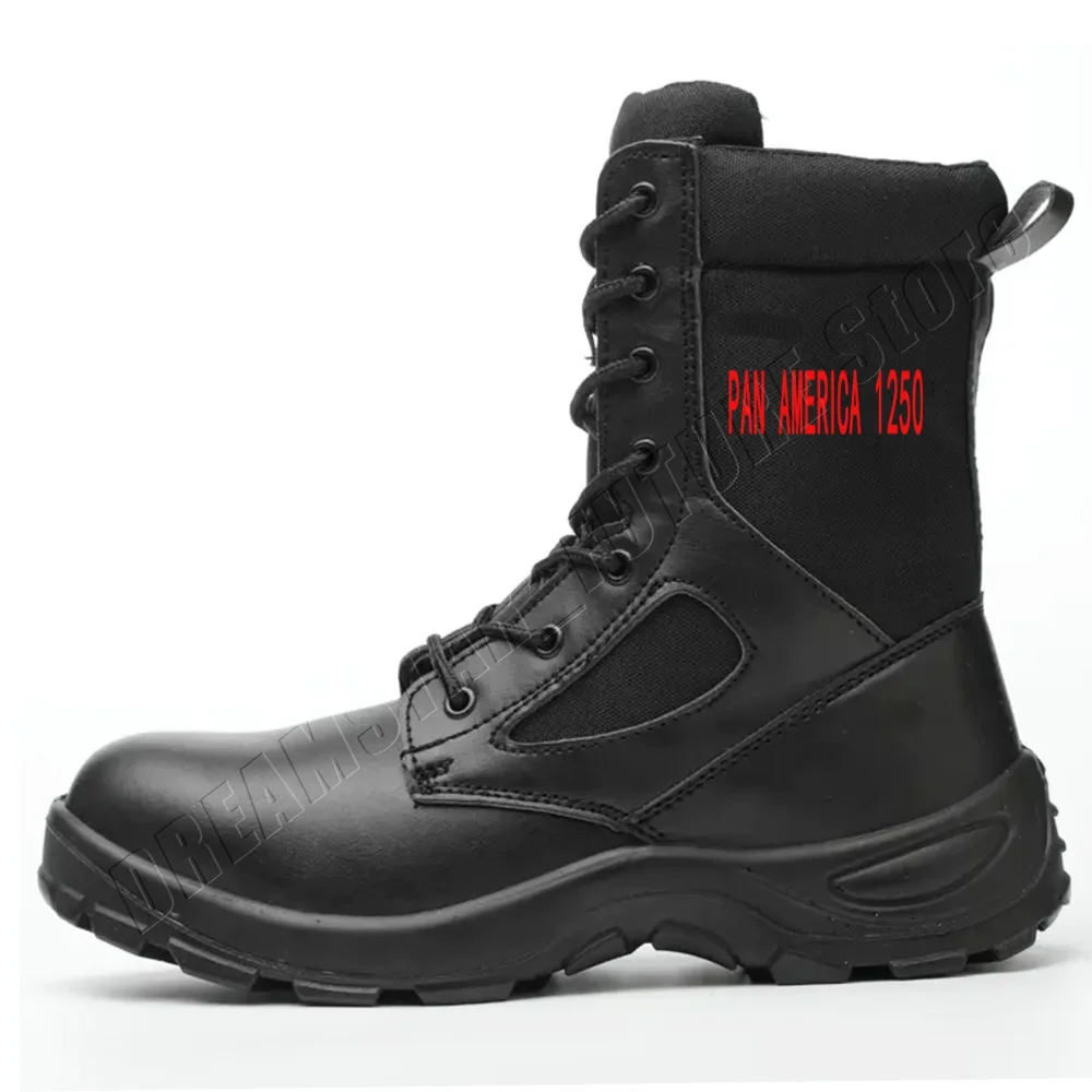 

For PAN AMERICA 1250 2022 2023 2024 Motorcycle military boots stab proof and anti smashing desert combat adventure shoes