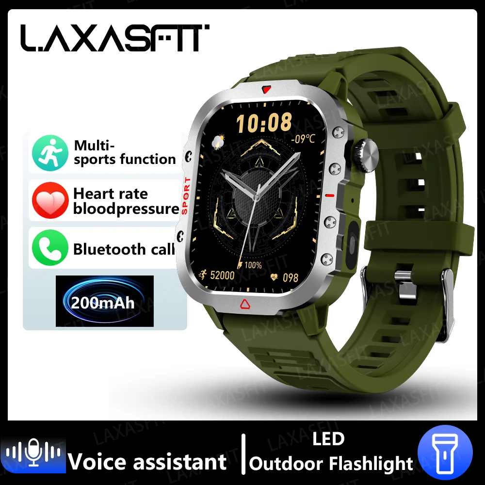 Outdoor Military Men's Smart Watch GPS Bluetooth Heart Rate Monitor Sports 2024 - Picture 30 of 33