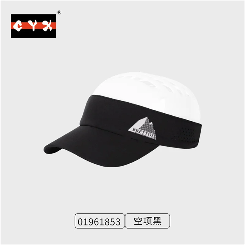 Outdoor Adjustable Sunshade Sports  Sun Hat Unisex Breathable Quick Drying Empty Top Baseball Cap With Reflective Marker