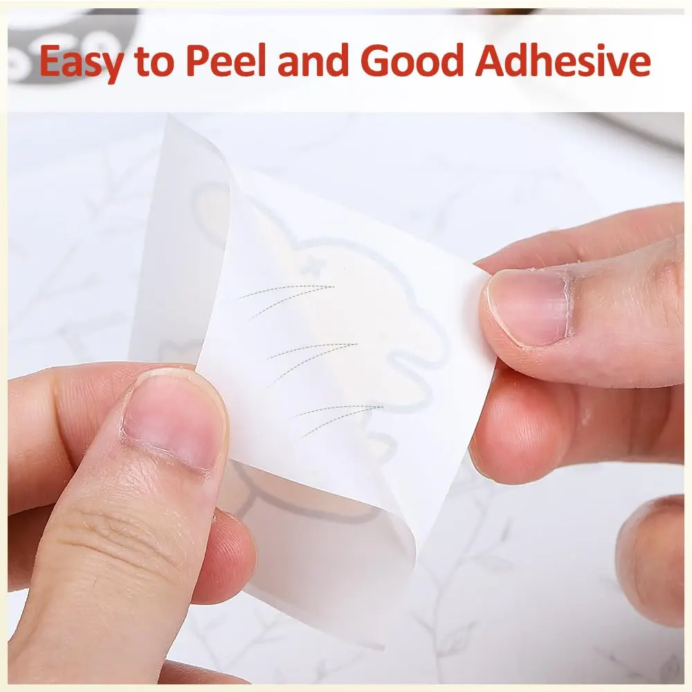 Mini Thermal Printer Stickers for Study Notes Pictures DIY 6 Rolls for Mini Inkless Thermal Sticker Printer 57 X 30mm