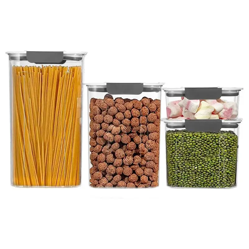 2.7L Kitchen Airtight Cereal Storage Moisture Food Storage Containers Food  Organizer for Noodles Grain Flour Rice Nuts Snacks - AliExpress