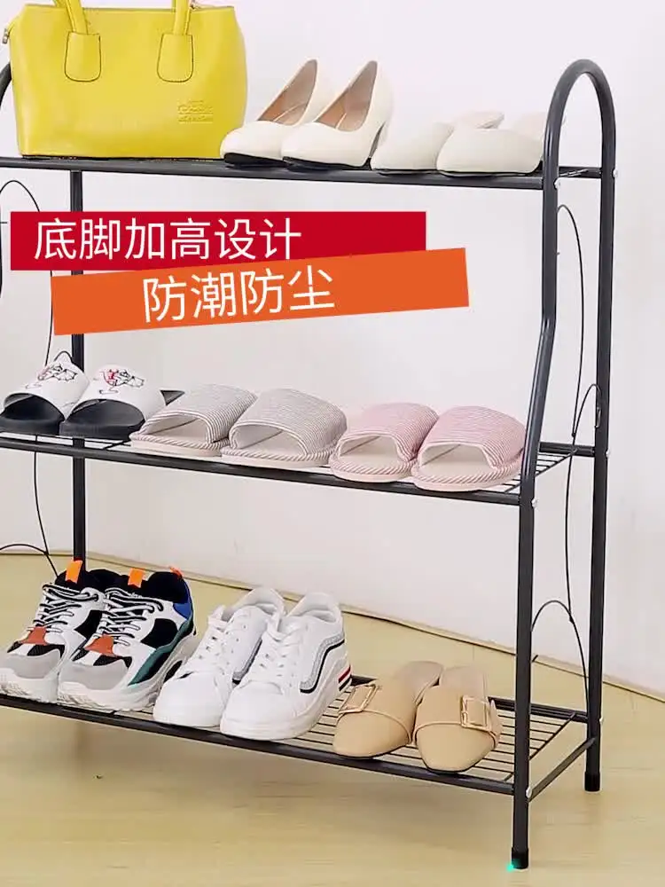 Simple Shoe Rack 3-layer Multifunctional Iron Art Modern Economical Assembly Flower Stand Planters for Indoor Plants Pot Stands