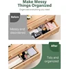 16 Pack Drawer Organizer Clothes, Dresser Drawer Organizers for Clothing Fabric Foldable Closet Organizers and Storage Bins 4