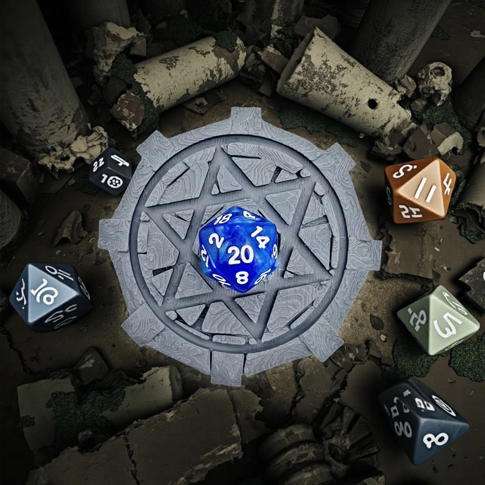 DND 테이블탑 게임 워게임용 8cm 서몬링 서클 도구
