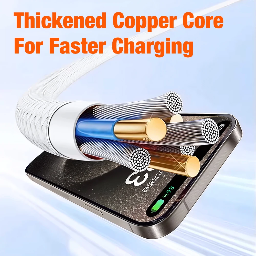 High-Speed USB-C to USB-C Charger Cable - 1m, 27/60W Fast Charging Cord