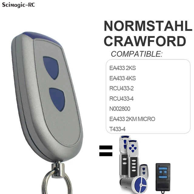 Télécommande Normstahl T433-4 Compatible - 4 Canaux 433.92MHz - Code