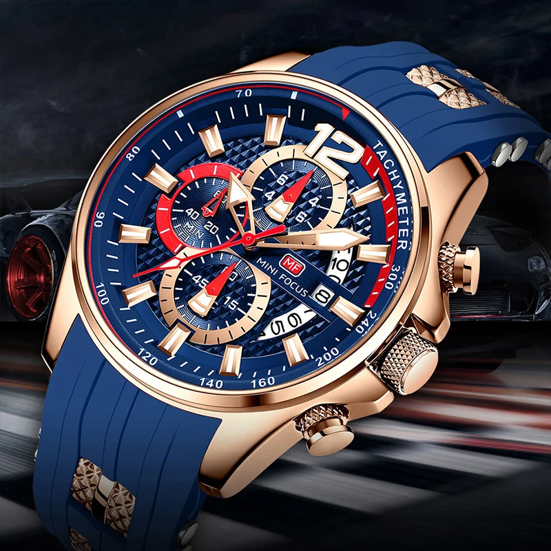 Fashion Gold Men's Watches Luxury Quartz	Men	Watch Original Waterproof Sports Wristwatches Clock Male Gifts Reloj Hombre