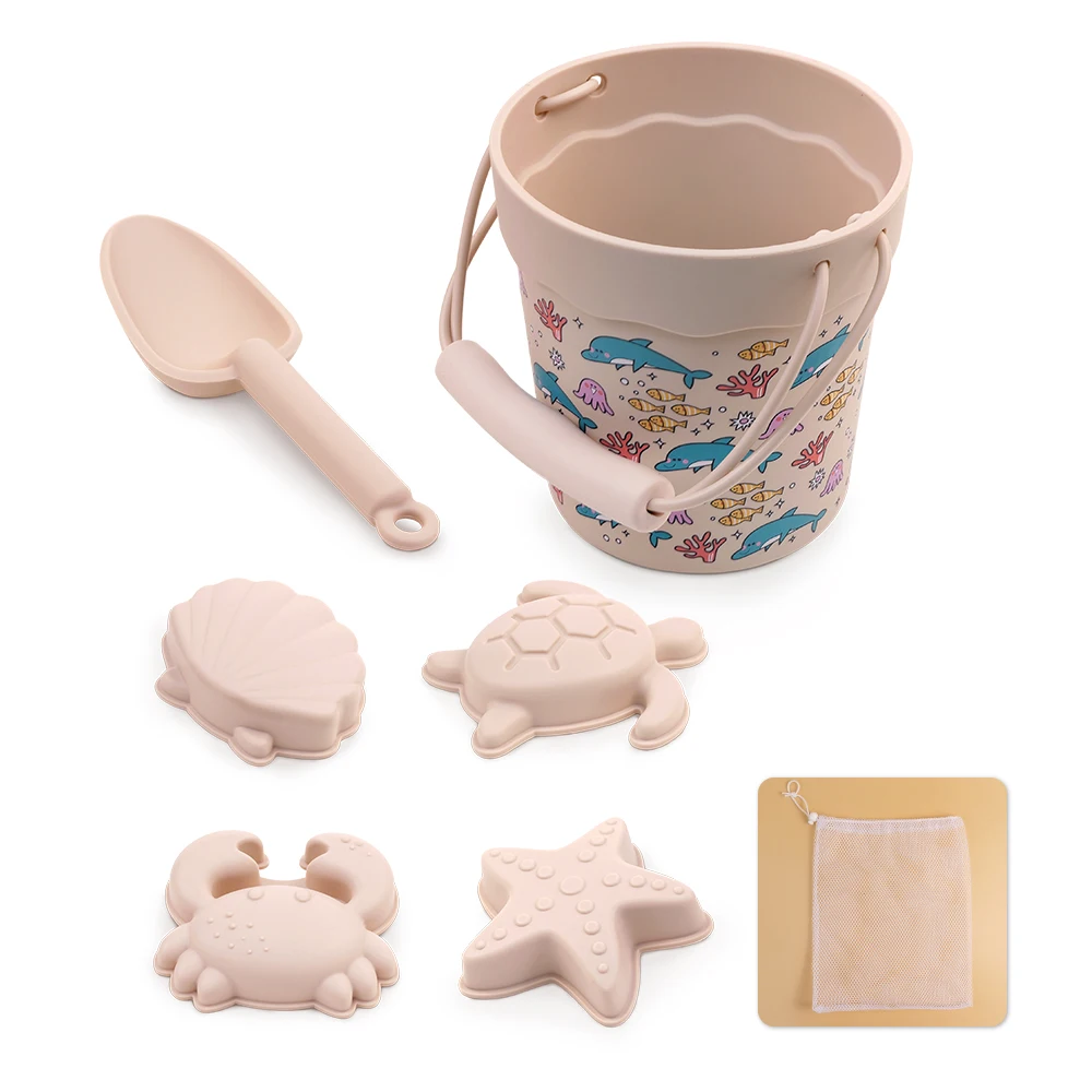 6 pezzi set di cartoni animati estivi scavare sabbia secchio di plastica annaffiatoio pala bambini spiaggia giochi d'acqua giocattoli_voghion.com