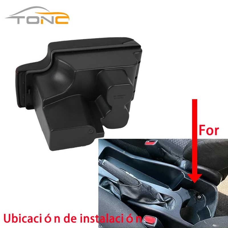 Auto Lederen Center Console Pad Voor Toyota Hilux Double Cab 2001-2025