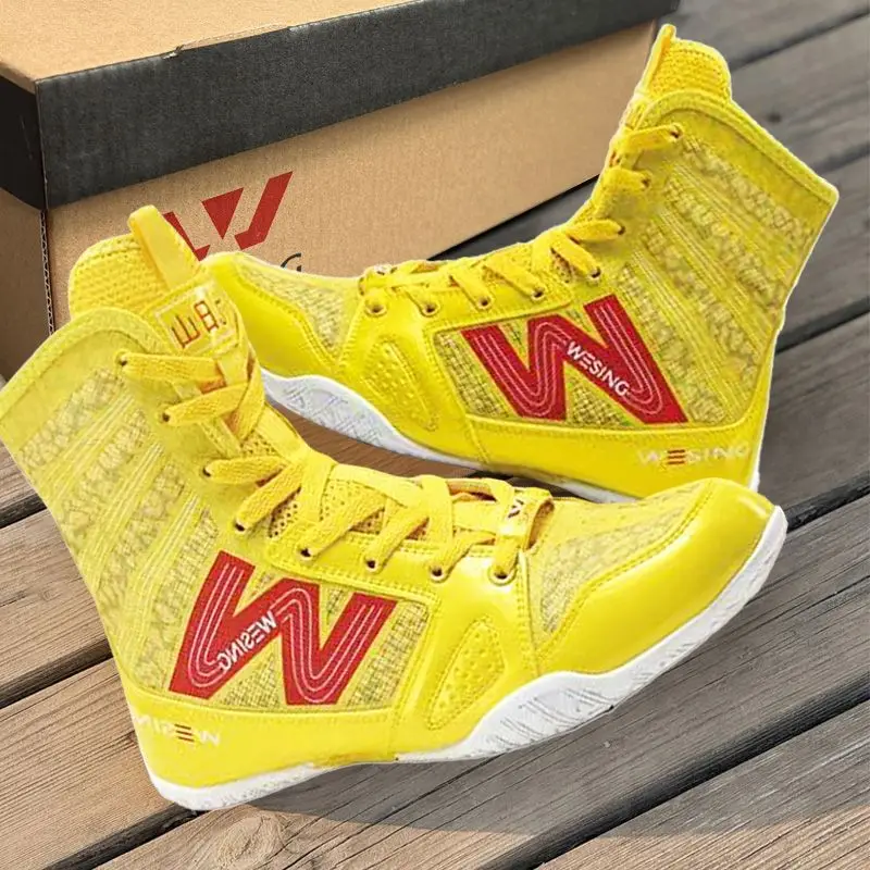 Professional High Top Wrestling Shoes Big Size 36-46 Boxing Sneakers Breathable Wrestling Footwears Comfortable Combat Sneakers
