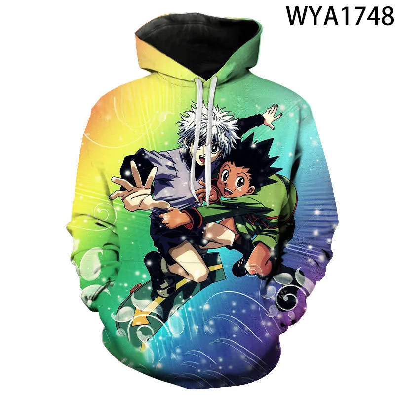 

Hunter X Hunter Hoodies For Men Women 3D Printed Pullover Sweatshirts Streetwear Casual Boy Girl Kids Oversized Hoodie Top