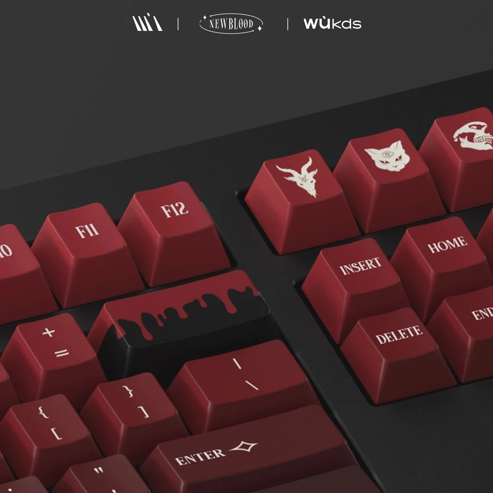 Gmk-bloed Keycaps Conjunto para Teclado Mecânico Dye Sublimação Pbt 152 Chaves Perfil Cereja Gateron Kailh Outemu - Imagem 5