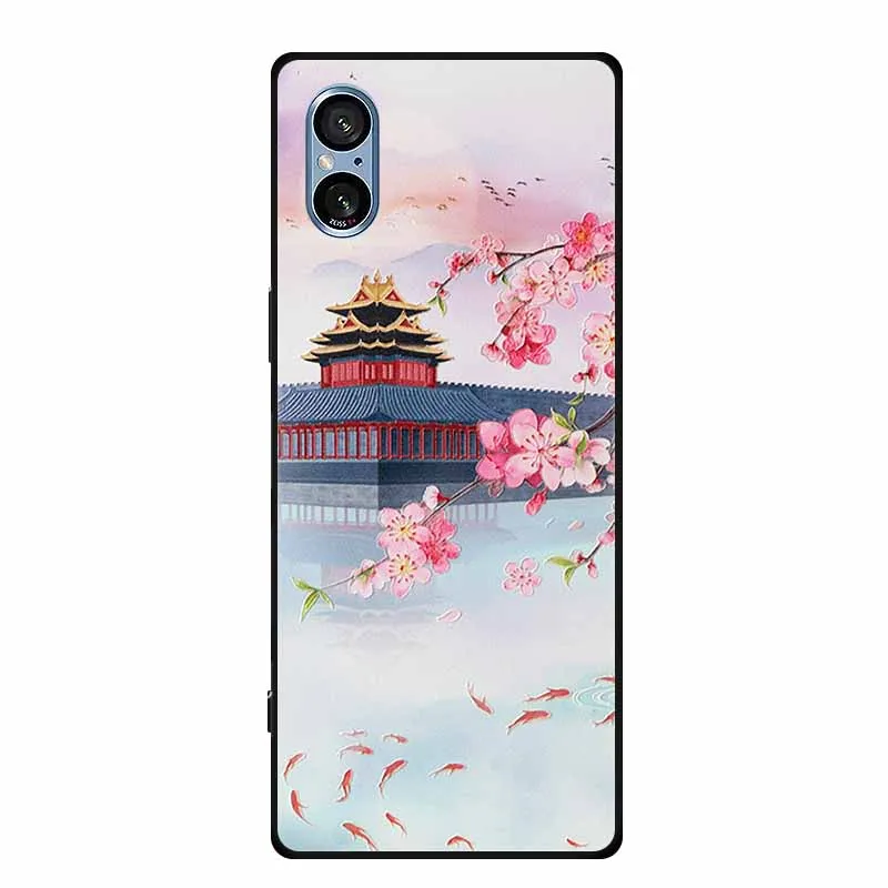 3D Relief Black Silicone Soft Back Cover Case