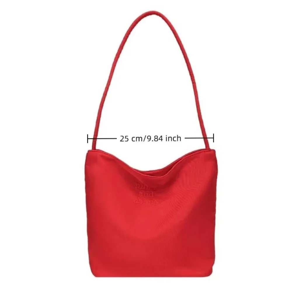 Nuova Borsa a Tracolla Oxford Grande Capacità Impermeabile Borsa Tote da Pendolare con Lettere Ricamate Borsa a Mano da Donna - immagine 6