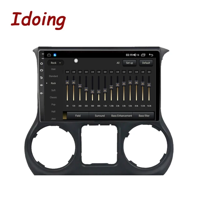 Idoing10.2"Car Audio Android AutoRadio Multimedia Player For Jeep Wrangler 3 JK 2010-2018 Head Unit Plug And Play GPS Carplay 2