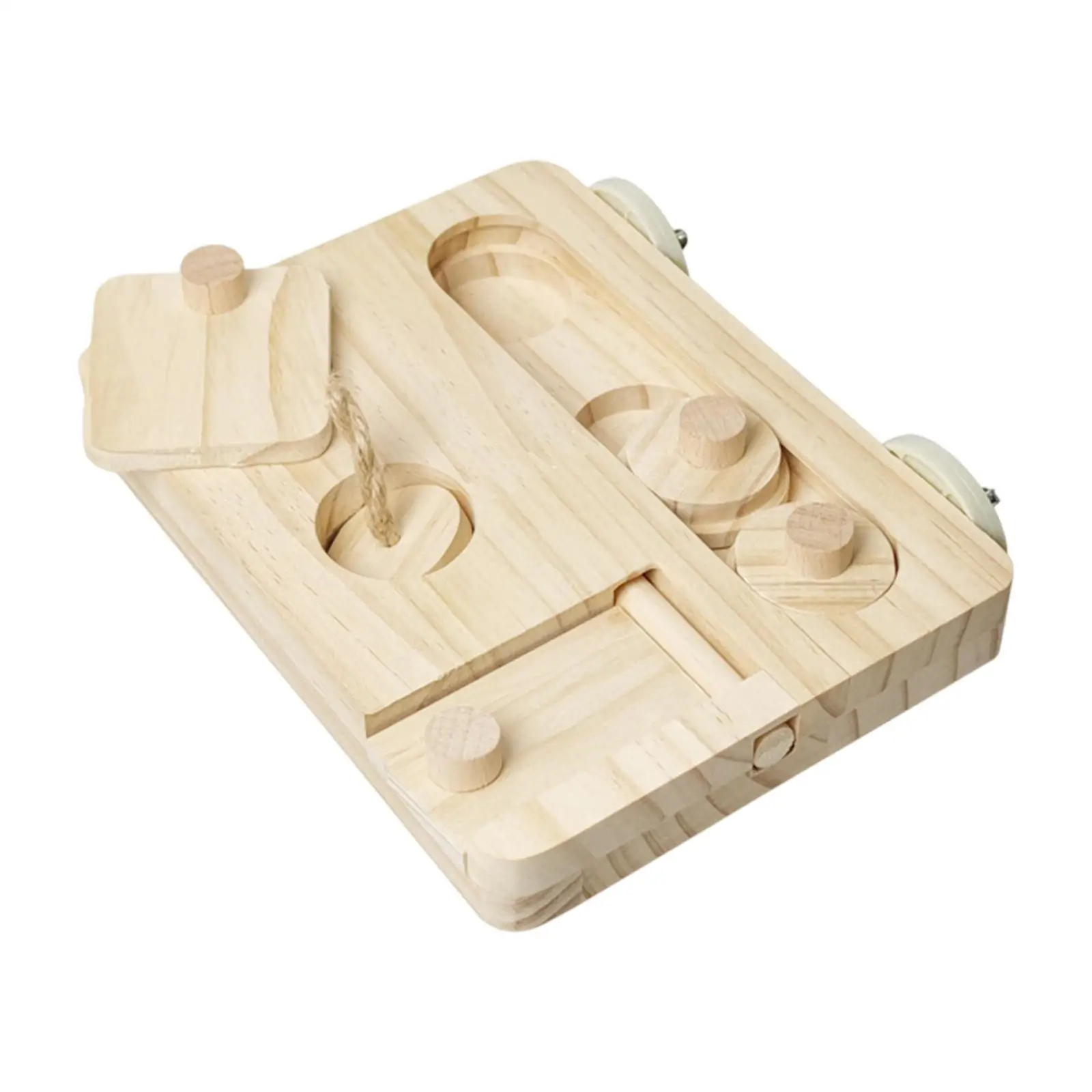 Parrot Enrichment Toy Pets Foraging Game Wooden Bird Foraging Puzzle Toy for Guinea Pig Mouse Dwarf Hamster Cockatiel Caique