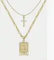 Gold Letter Cross E