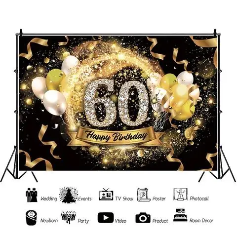 

Birthday Background Decor 30 40 50 Birthday Party Decor Adult 30th 40th 50th 60th Birthday Party Supplies 30 Years Anniversary
