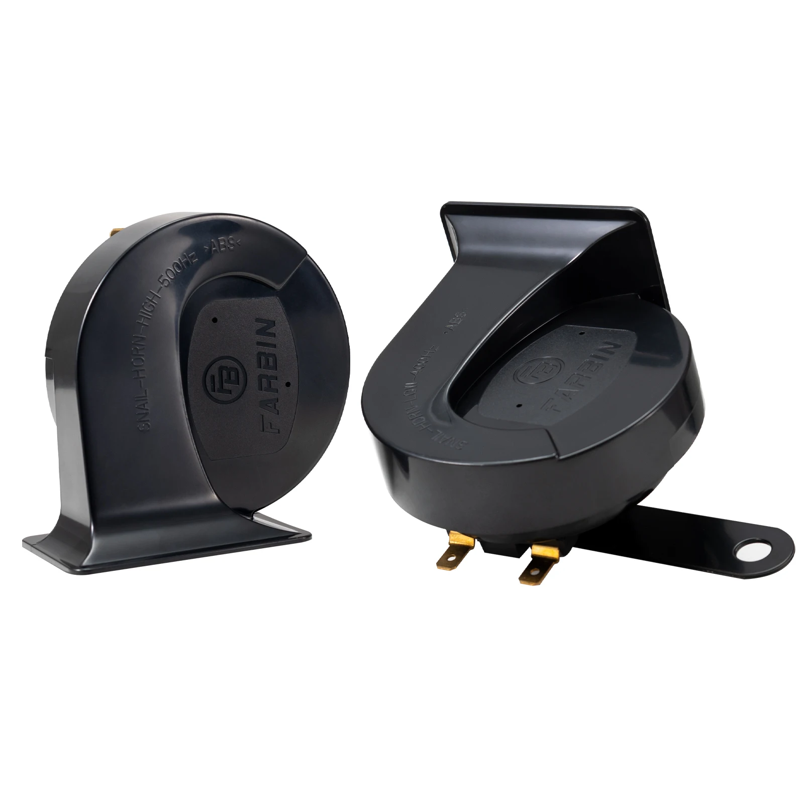 FARBIN 트럭용 자동차 경적, 12V 오토바이 경적, 전기 달팽이 경적, 자동차 오토바이 트럭 SUV용 하이 로우 톤