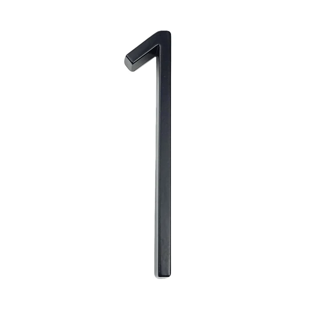 125mm Floating House Number Letters Big Modern Door Alphabet Home Outdoor 5 in.Black Numbers Address Plaque Dash Slash Sign #0-9 1